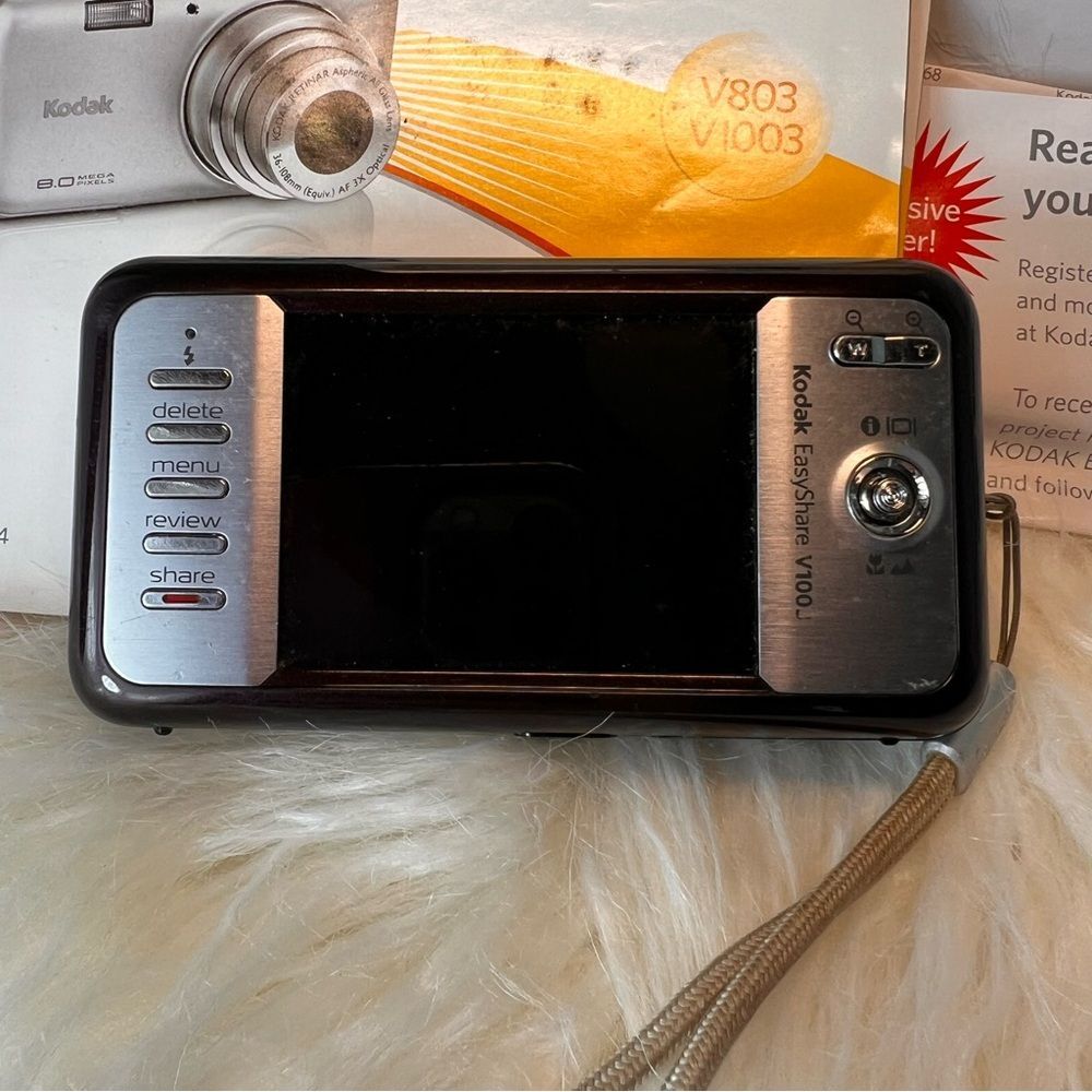 Kodak EasyShare Digital Camera J1003 Untested For Parts Java Brown Box Battery - Picture 3 of 12